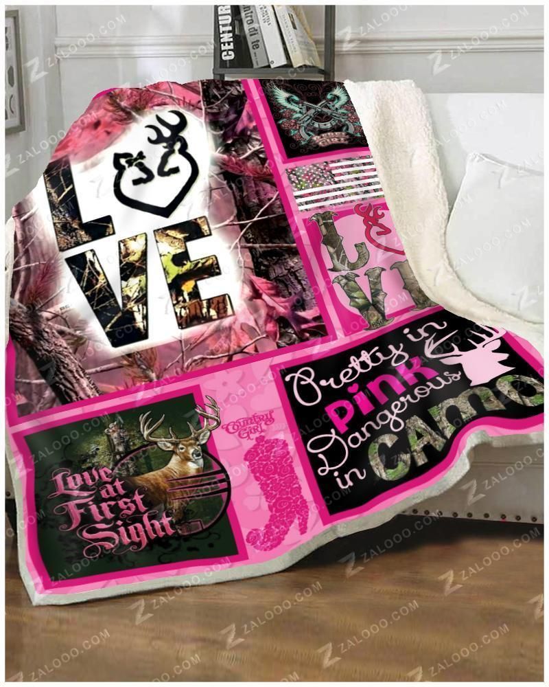 Hunting – Love Fleece Blanket