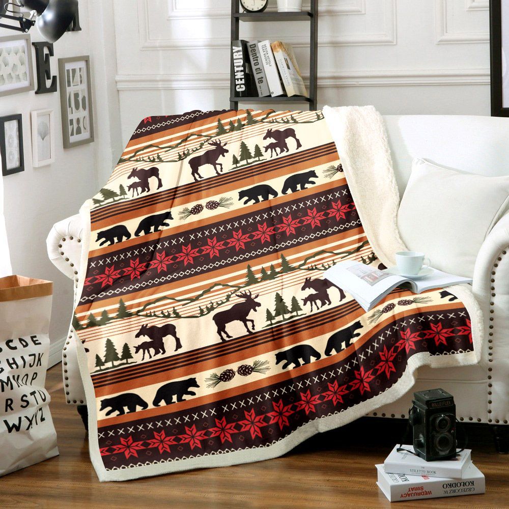 Hunting Sherpa Fleece Blanket