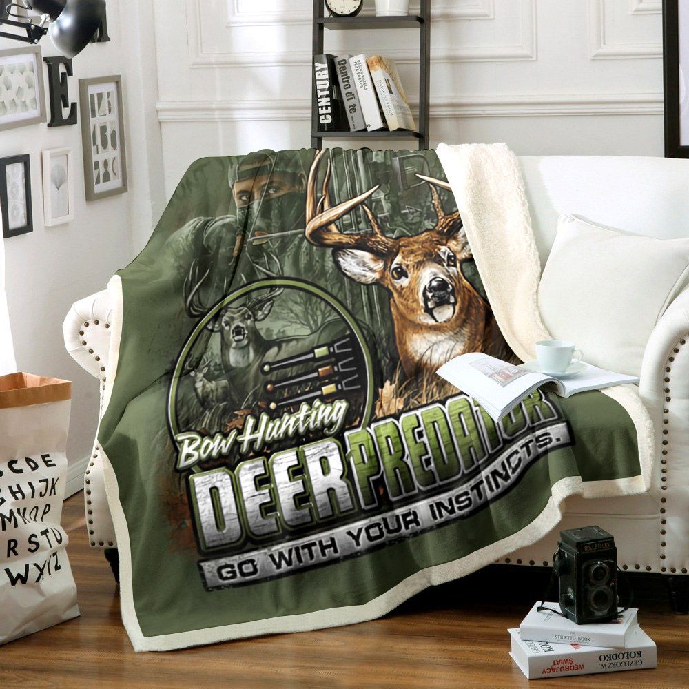 Hunting Sherpa Fleece Blanket