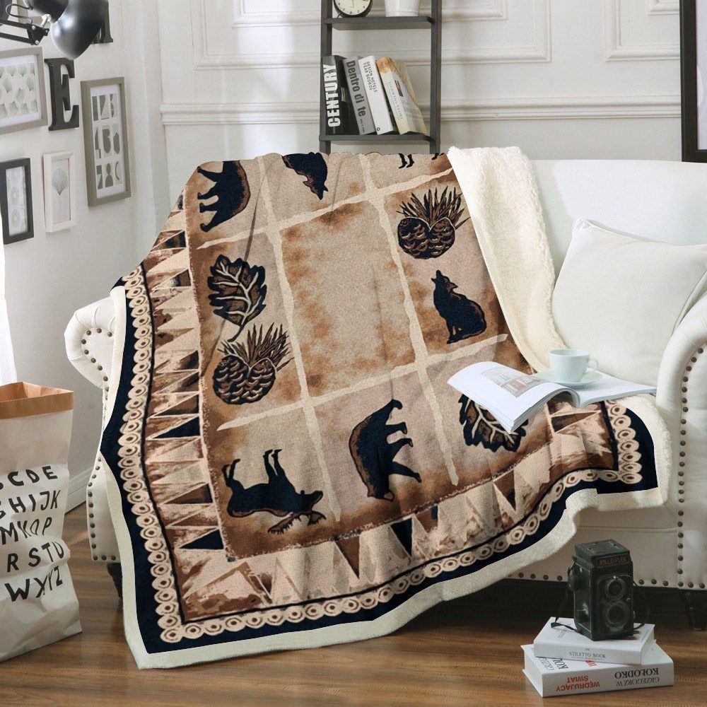 Hunting Sherpa Fleece Blanket