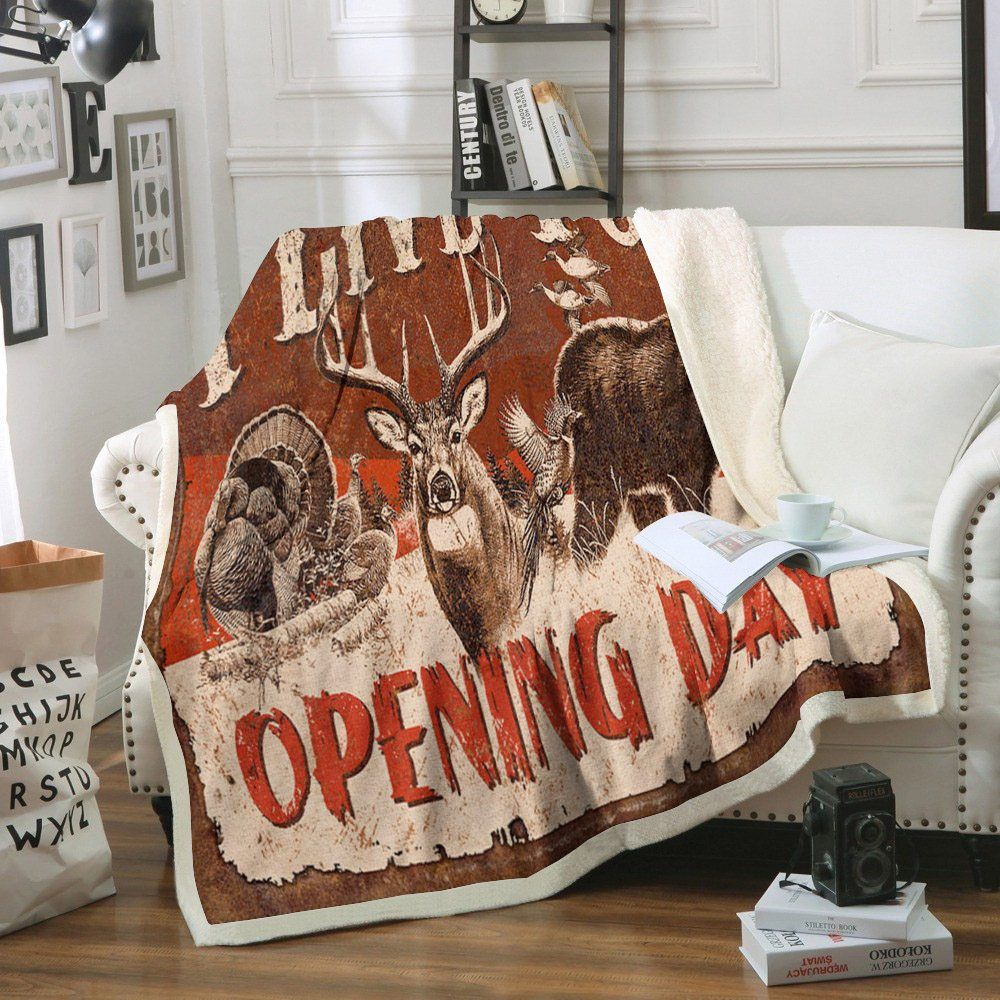 Hunting Sherpa Fleece Blanket