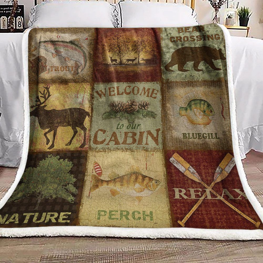 Hunting Sherpa Fleece Blanket