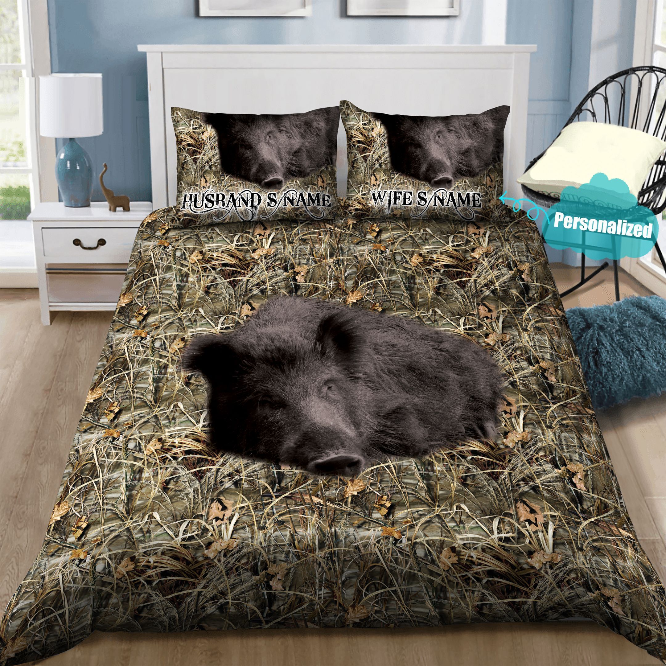 Hunting Personalized Bedding Set