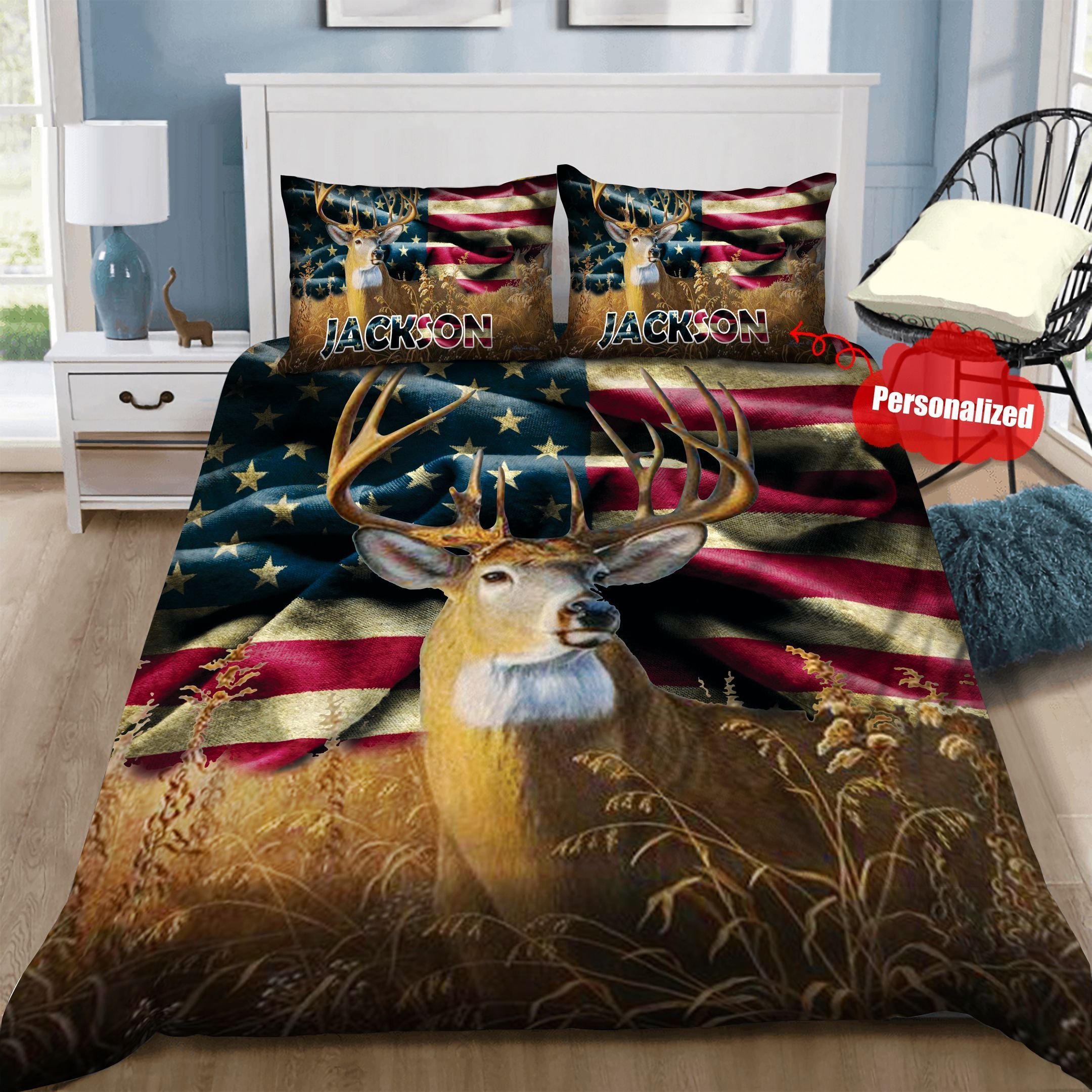 Hunting Personalized Bedding Set