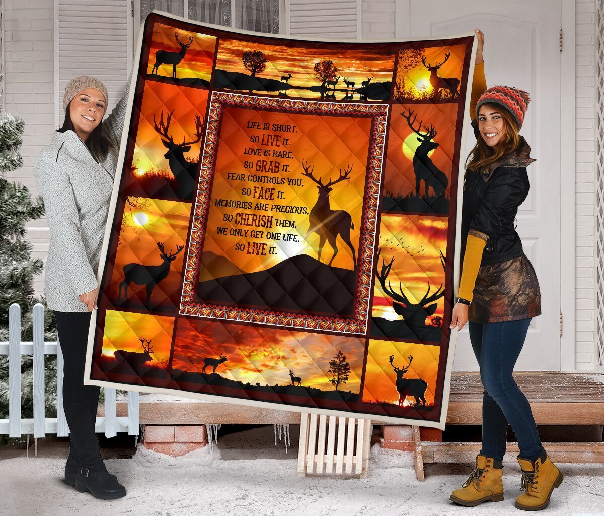 Hunting Sunset Quilt Blanket Dhc16127150Dd