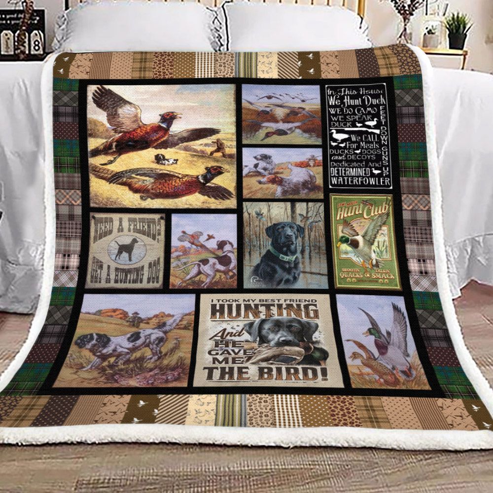 Hunting Sherpa Fleece Blanket