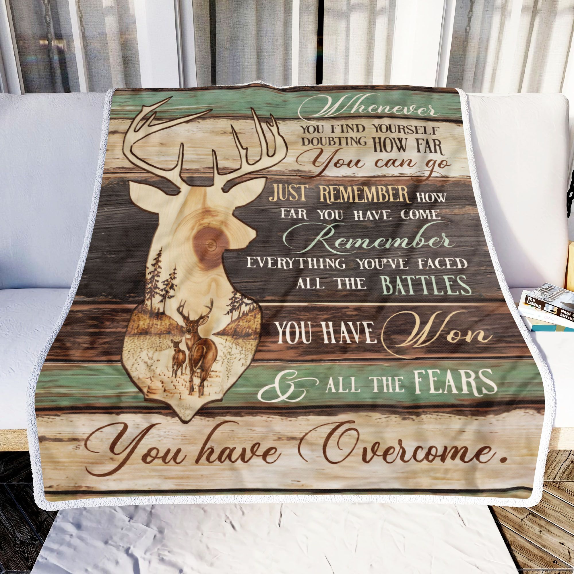 Hunting You Have Overcome Fleece Blanket