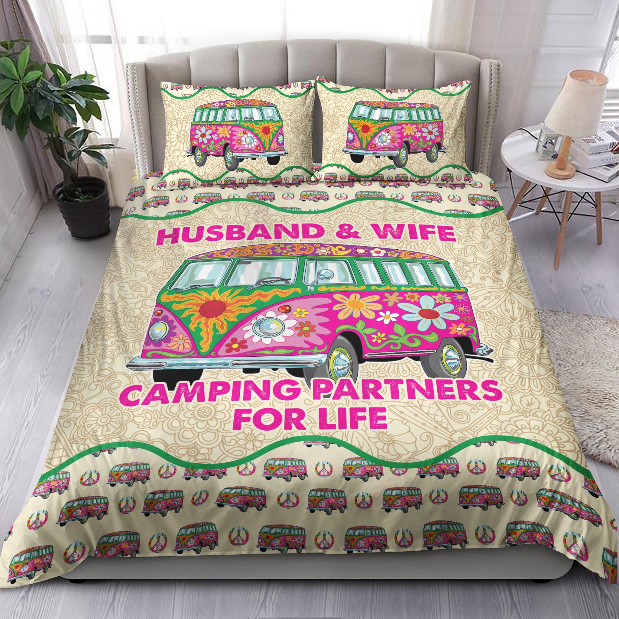Husband And Wife Camping Partners Bedding Set
