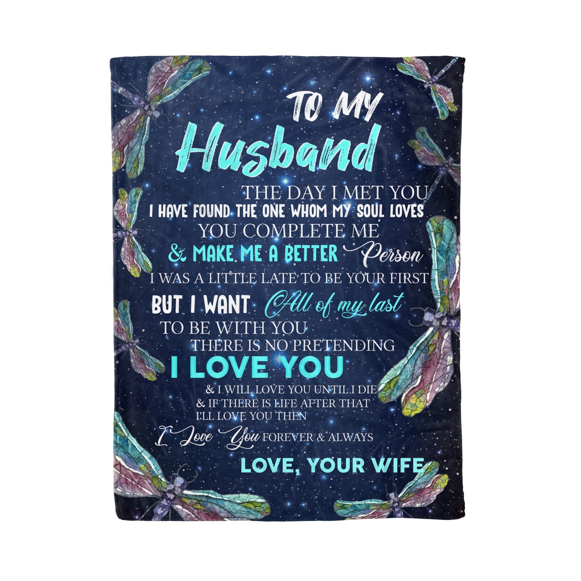 Husband Sherpa Fleece Blanket