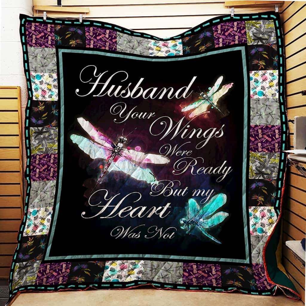Husband Dragonfly CL22100274MDQ Quilt Blanket