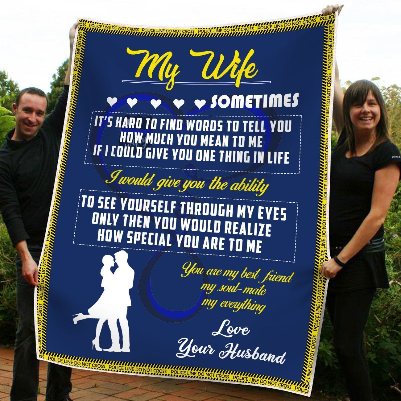 Husband Gift For Police Wife How Special You Are To Me Fleece Blanket