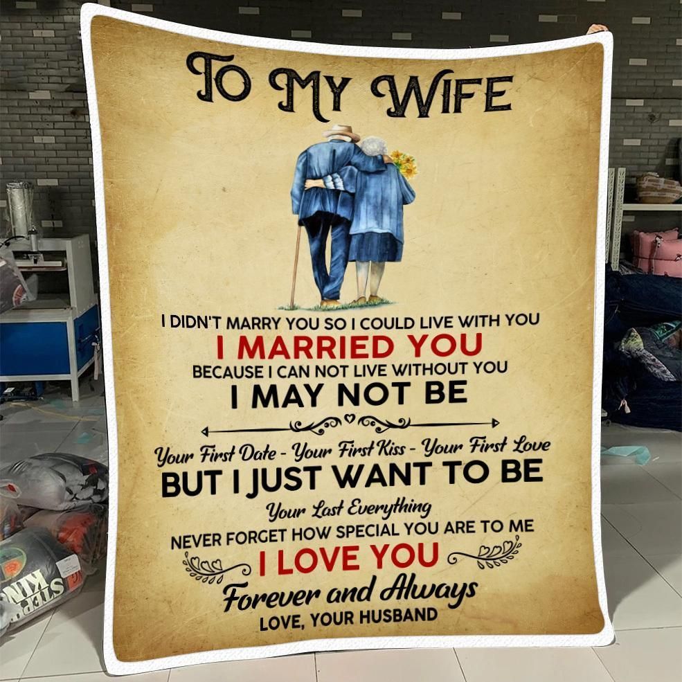 Husband Gift For Wife I Want To To Be Your Last Everything Fleece Blanket
