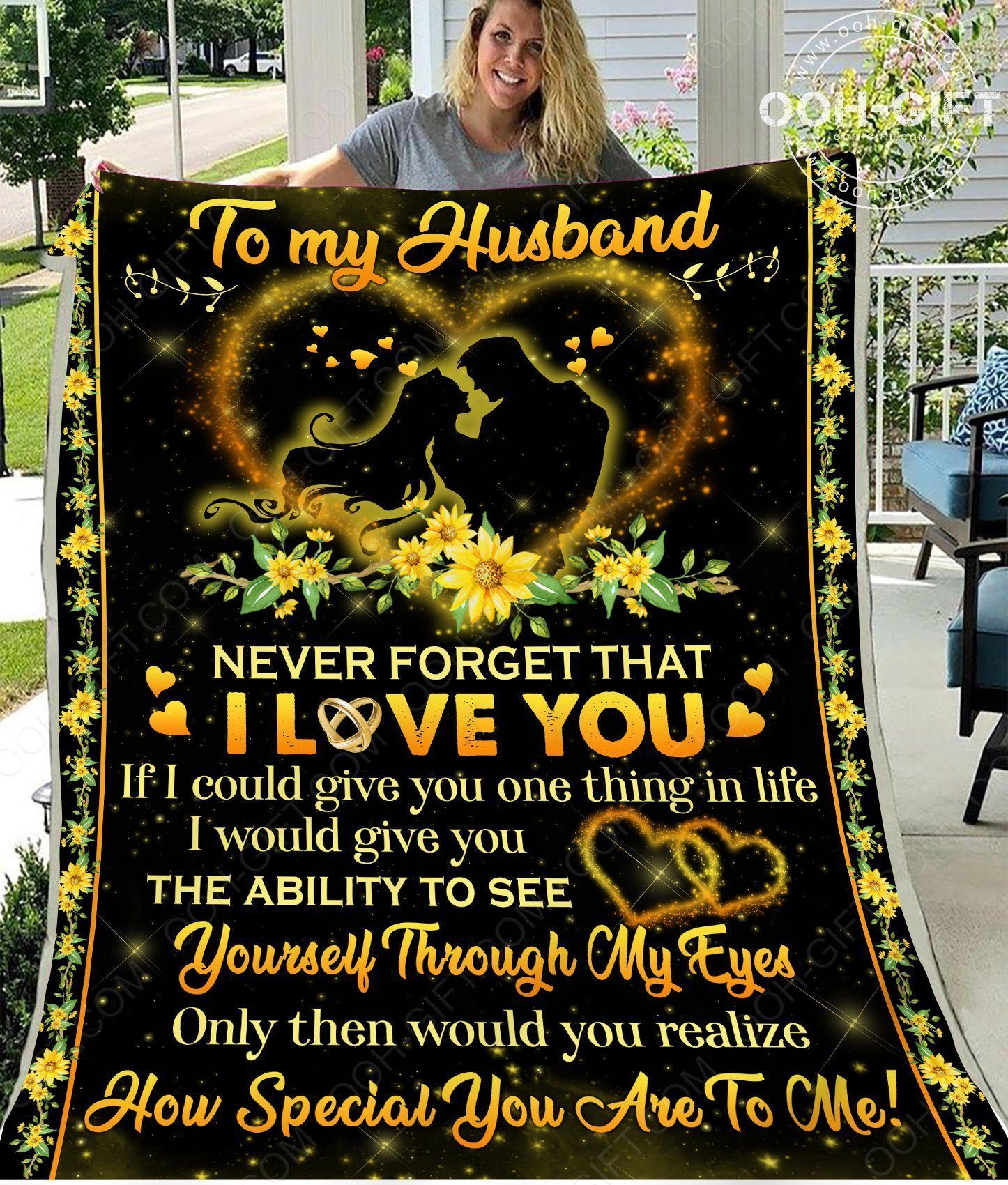 Husband How Special You Are To Me Sherpa Fleece Blanket