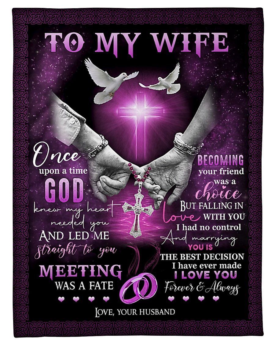 Husband To My Wife Meeting You Was Fate Fleece Blanket Fleece Blanket
