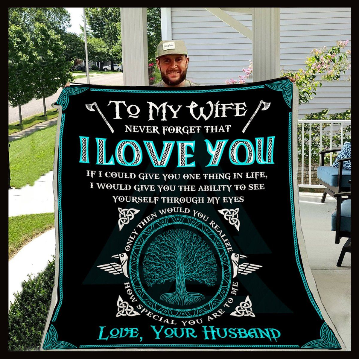 Husband To Wife I Love You Quilt Blanket DHC3101269LT