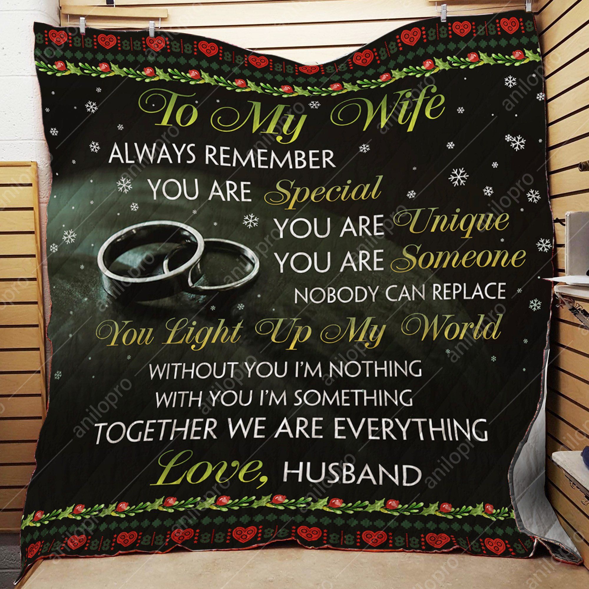 Husband To Wife Together We Are Everything Quilt Blanket DHC04012077TD