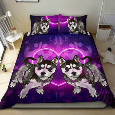 HUSKY BLACK Bedding Set