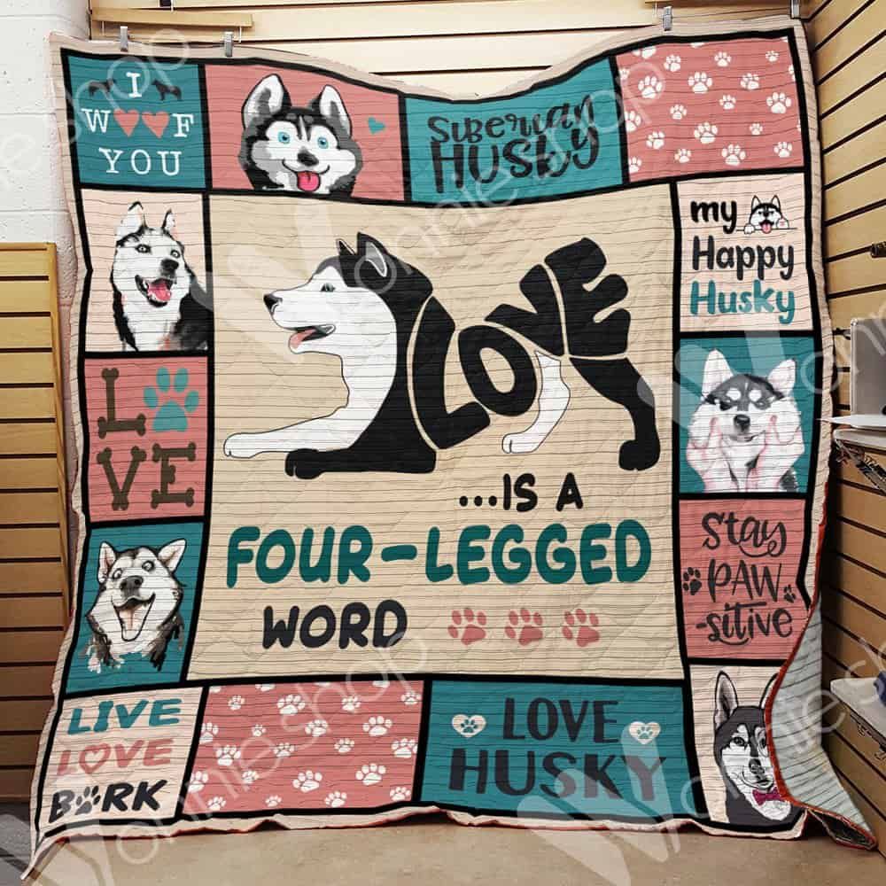 Husky Dog Blanket LNT1512049 Quilt Blanket