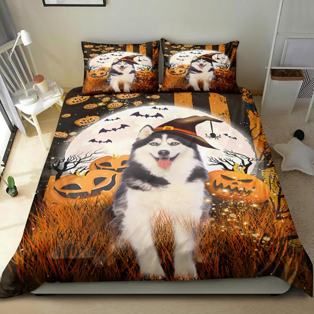 Husky Happy Halloween Bedding Set