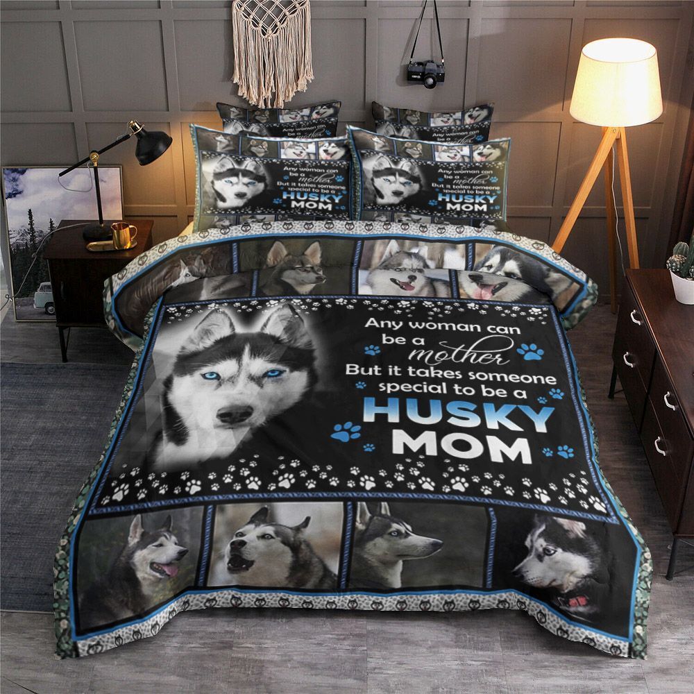 Husky Mom Bedding Set