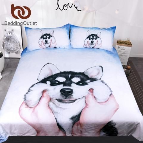 Husky Puppy Bedding Set