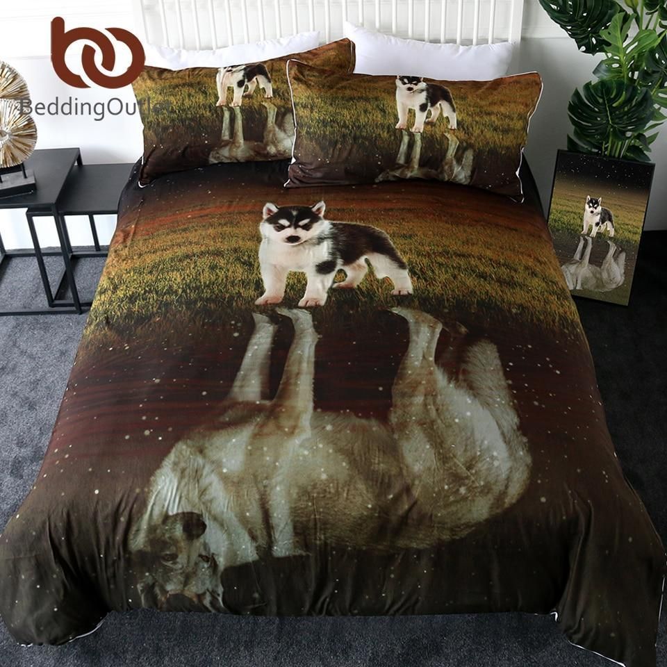 Husky Wolf Bedding Set