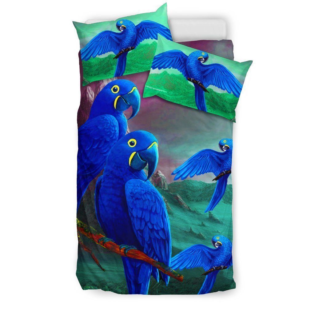 Hyacinth Macaw Parrot Art Bedding Set