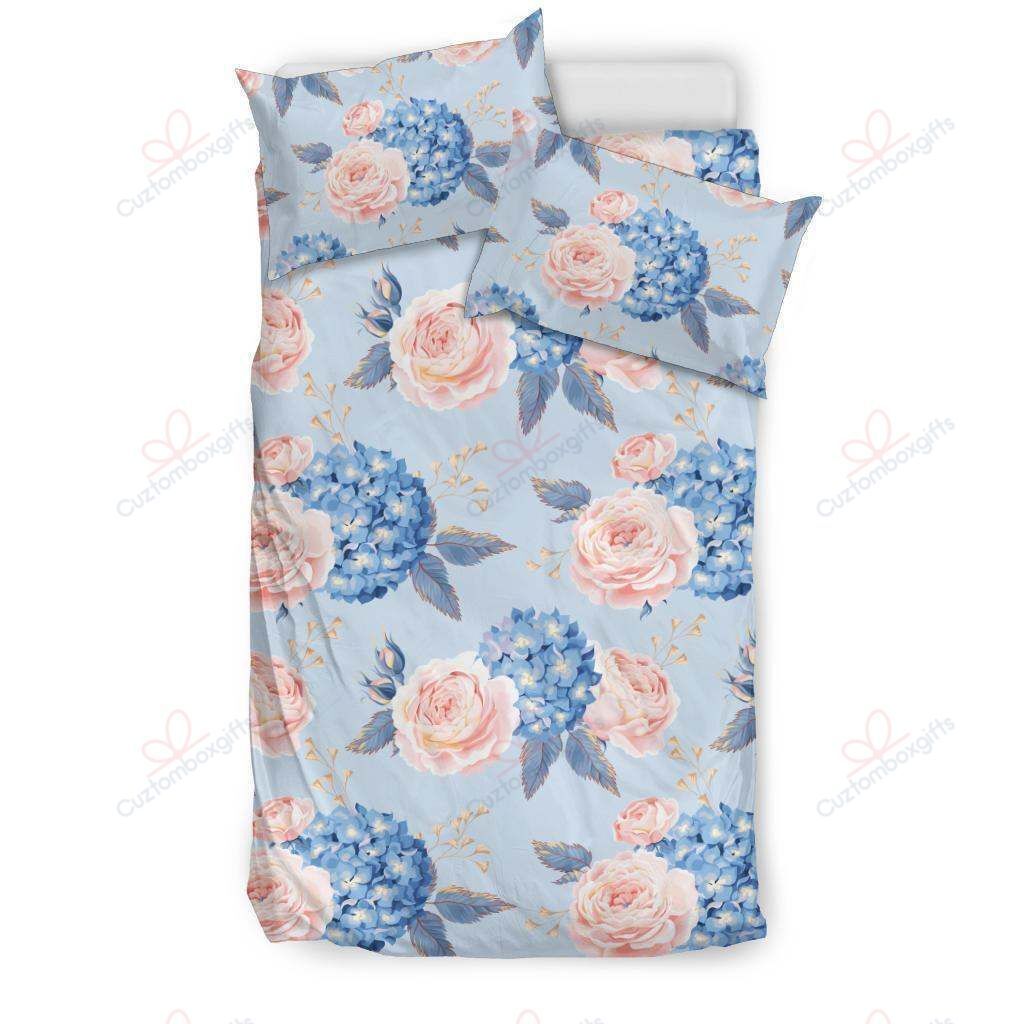 Hydrangea Pattern Printed Bedding Set