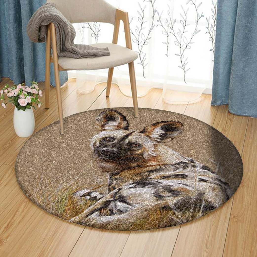 Hyenas Round Carpet