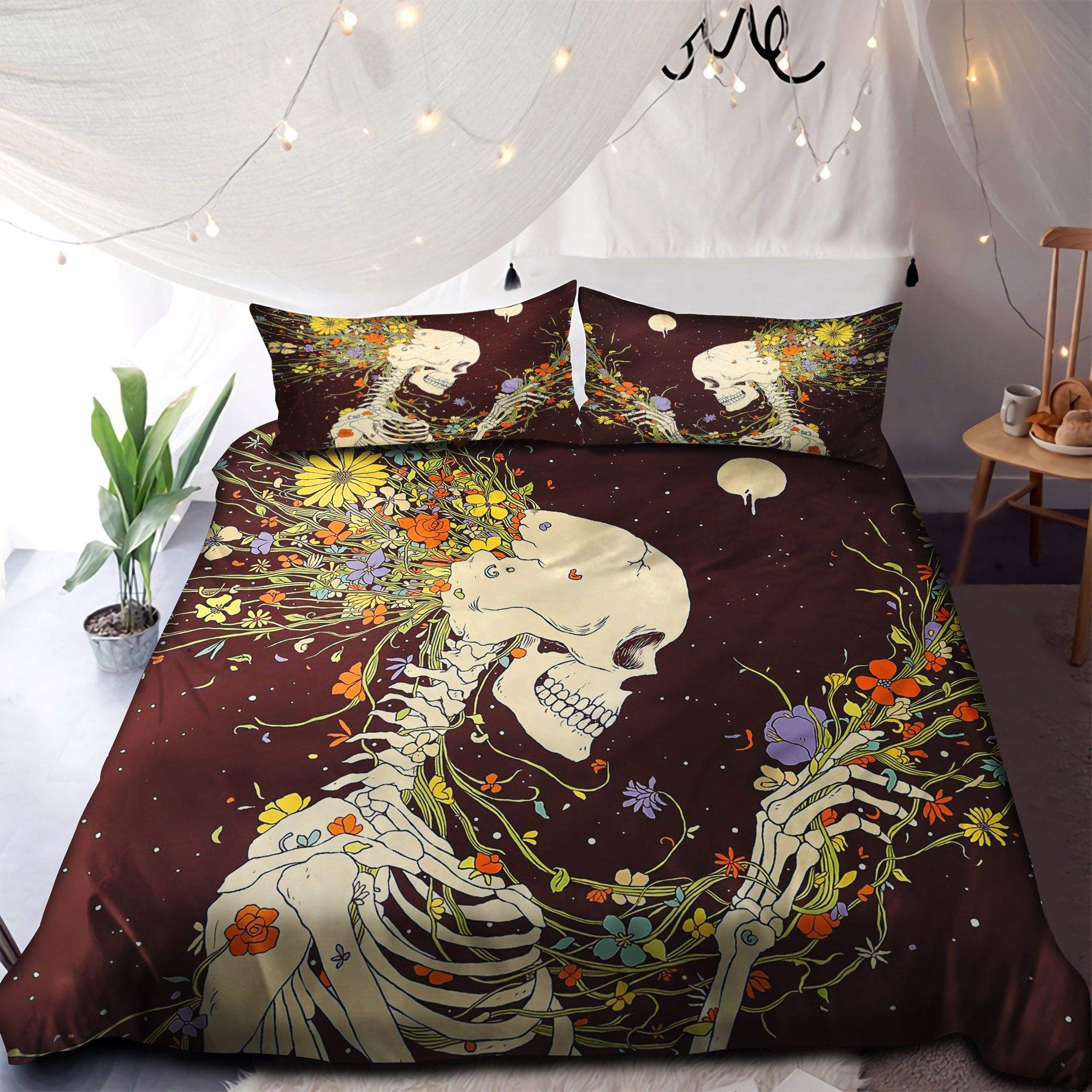 I Am A Beautiful Skeleton Bedding Set