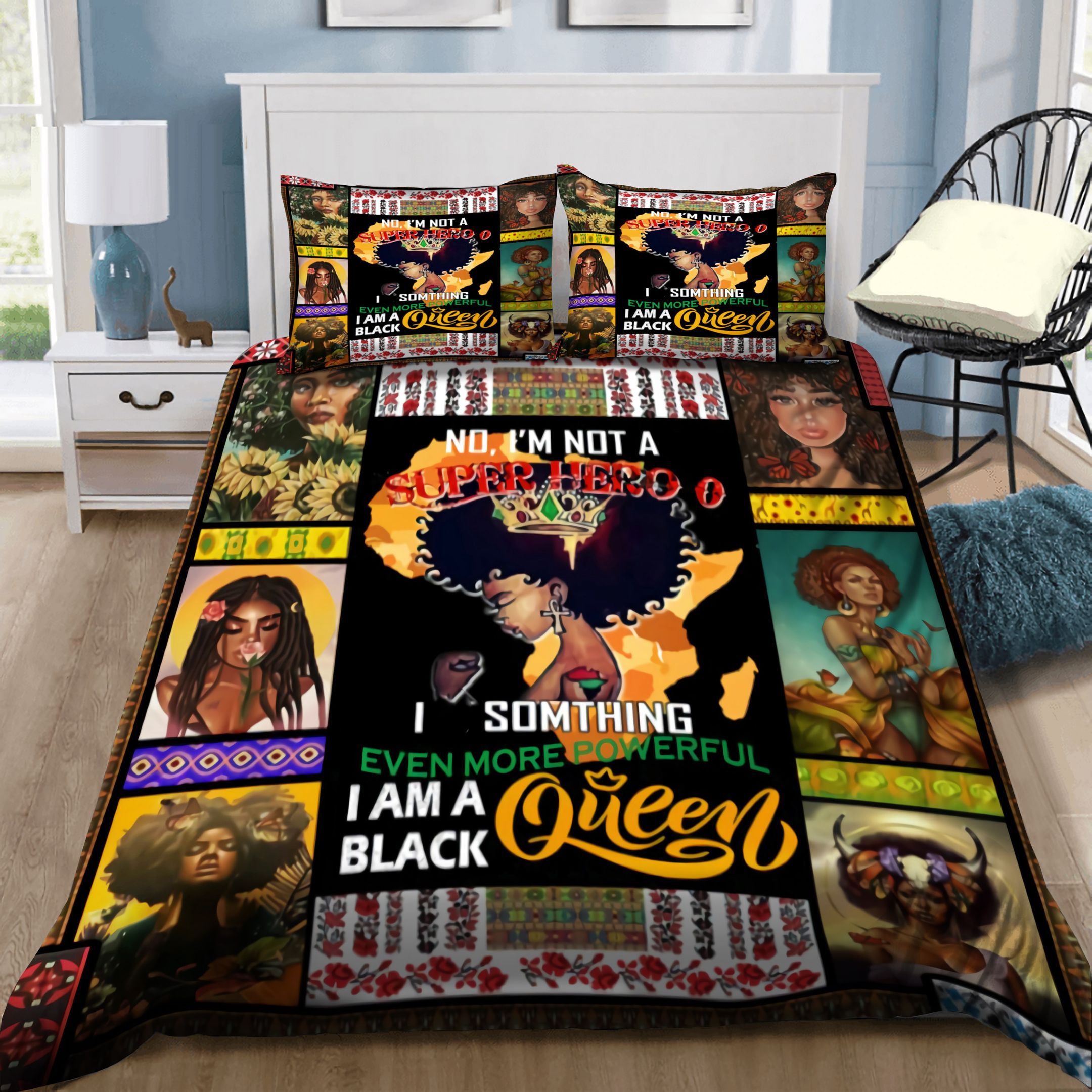 I Am A Black Queen Bedding Set
