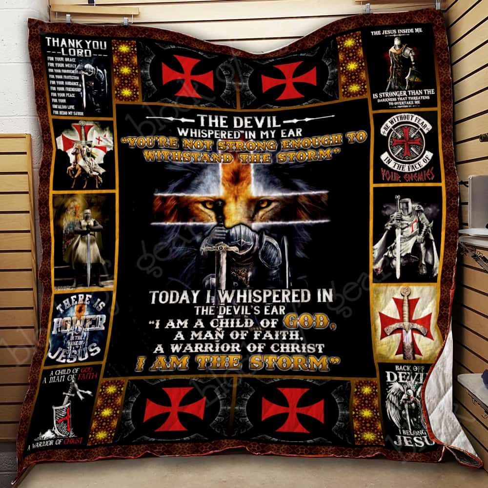 I Am A Child Of God A Man Of Faith A Warrior Of Christ GS-CL-NT2810 Quilt Blanket