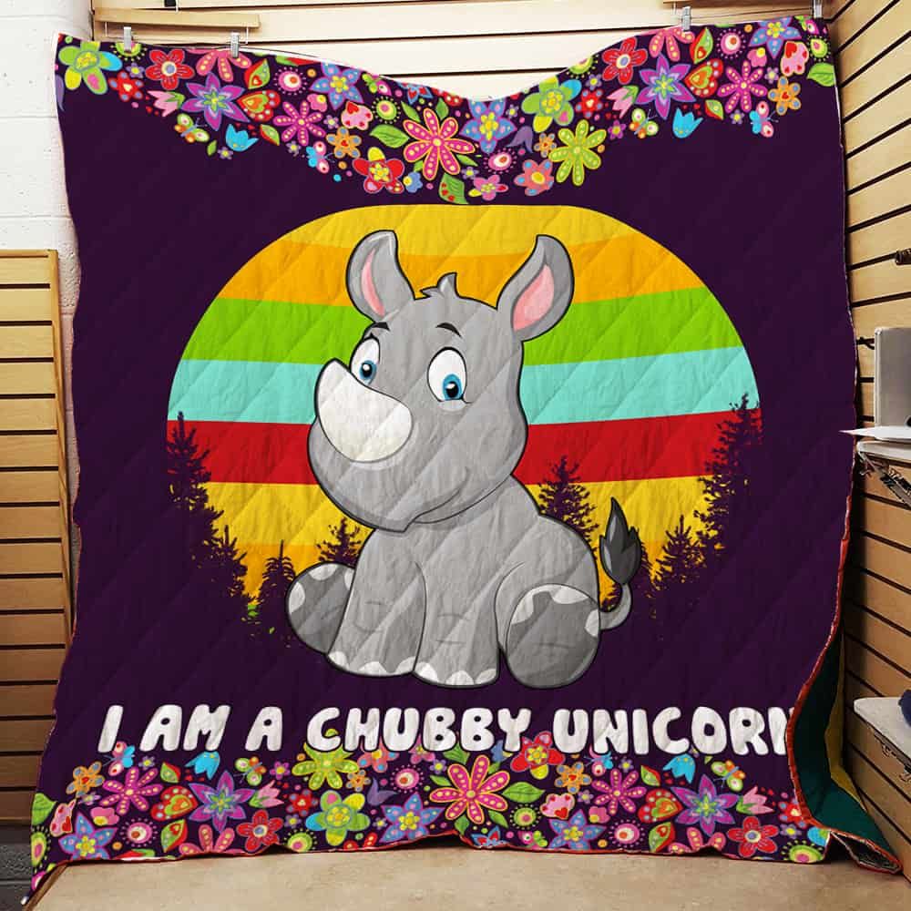 I Am A Chubby Unicorn Quilt P304 Dhc11123195Dd