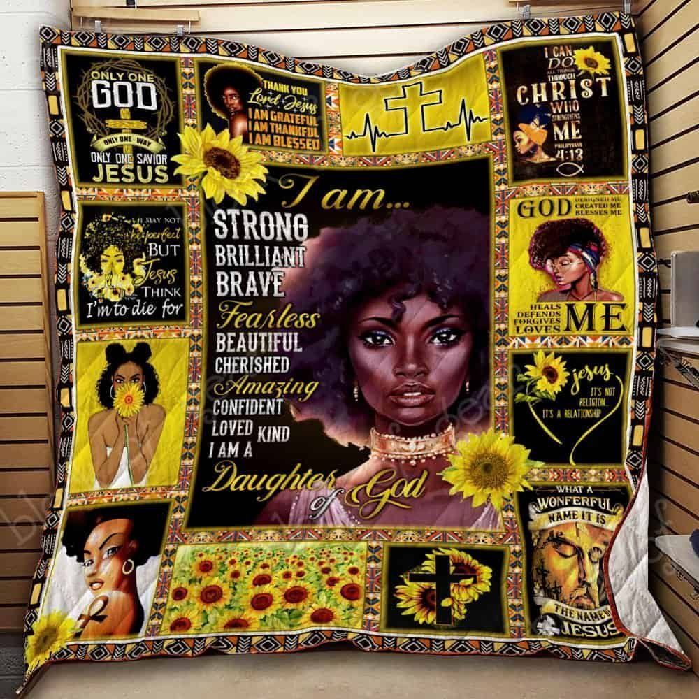 I Am A Daughter Of God Black Woman DHCDHC DT1810 Quilt Blanket