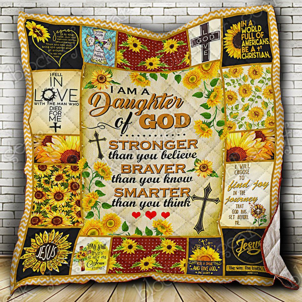 I Am A Daughter Of God Sunflower Quilt Thb1172 Dhc11124224Dd