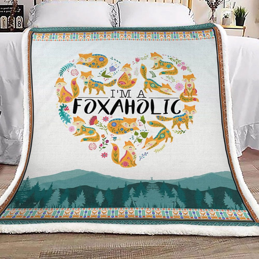 I Am A Fox Sherpa Fleece Blanket