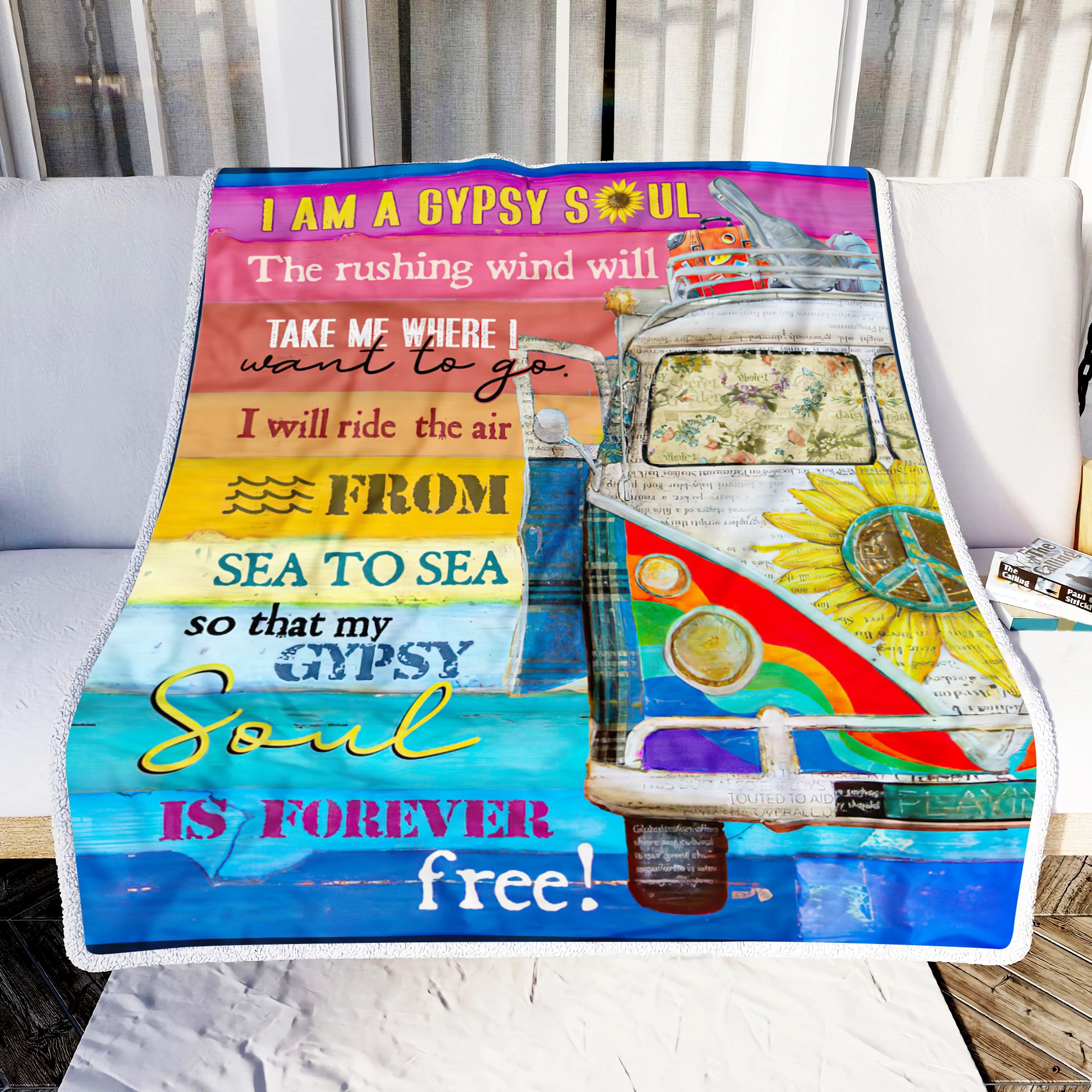 I Am A Gypsy Soul Fleece Blanket