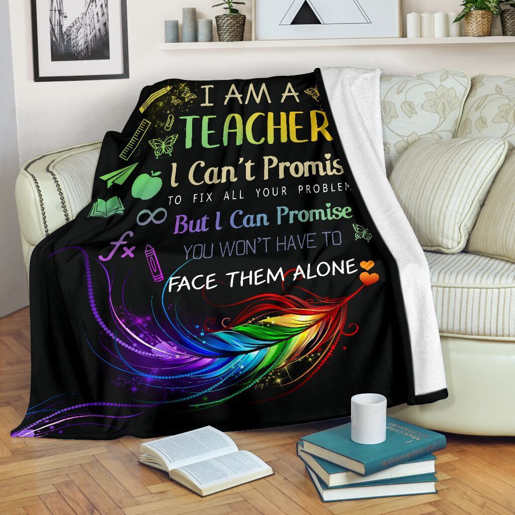 I Am A Teacher Sherpa Fleece Blanket