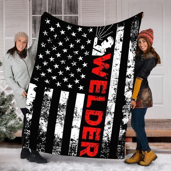 I Am A Welder Sherpa Fleece Blanket