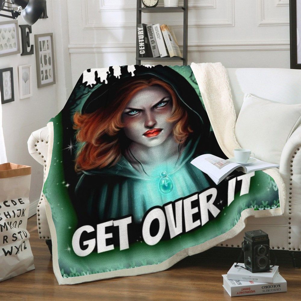 I Am A Witch Christmas Sherpa Fleece Blanket