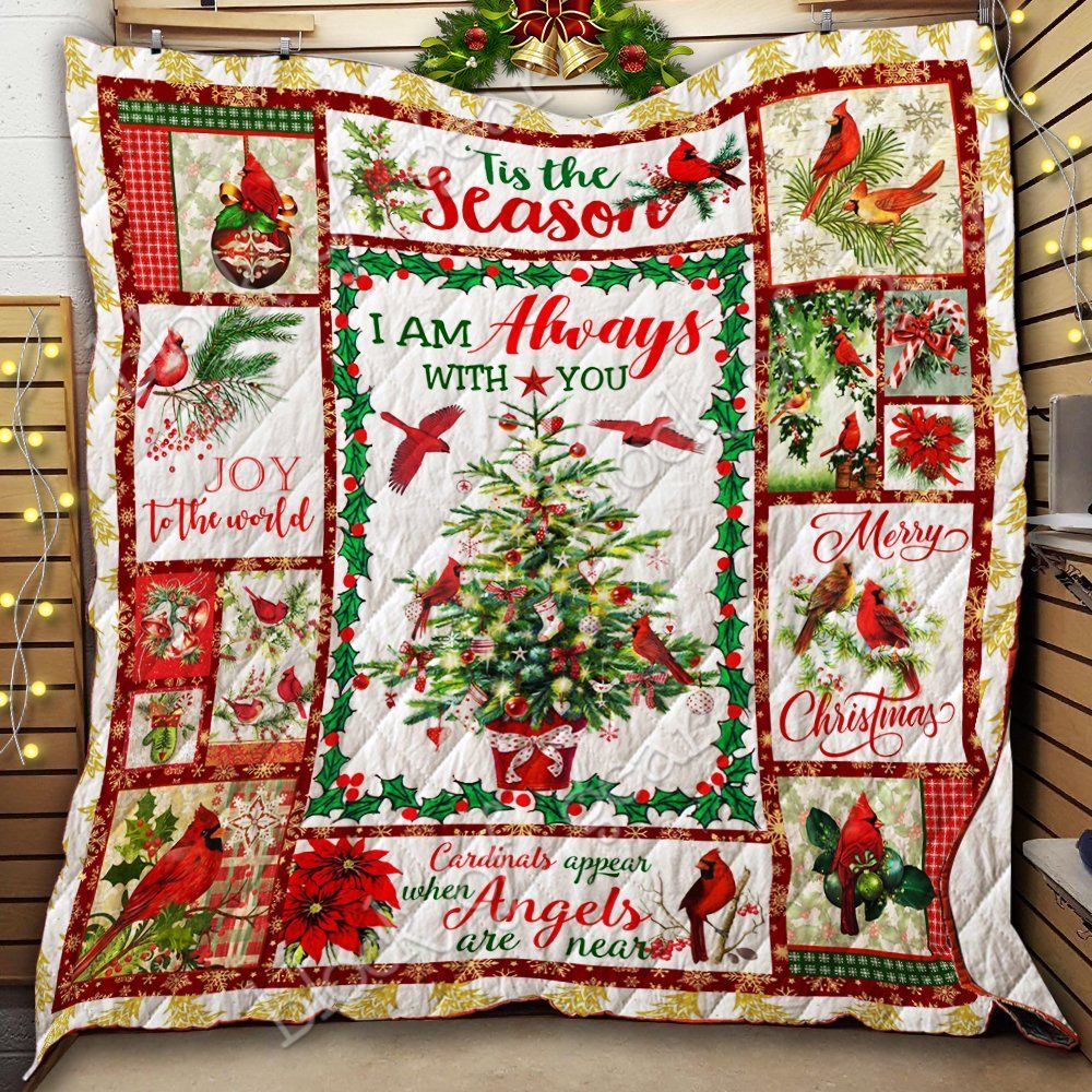 I Am Always With You Cardinal Christmas GS-CL-NT2810 Quilt Balnket