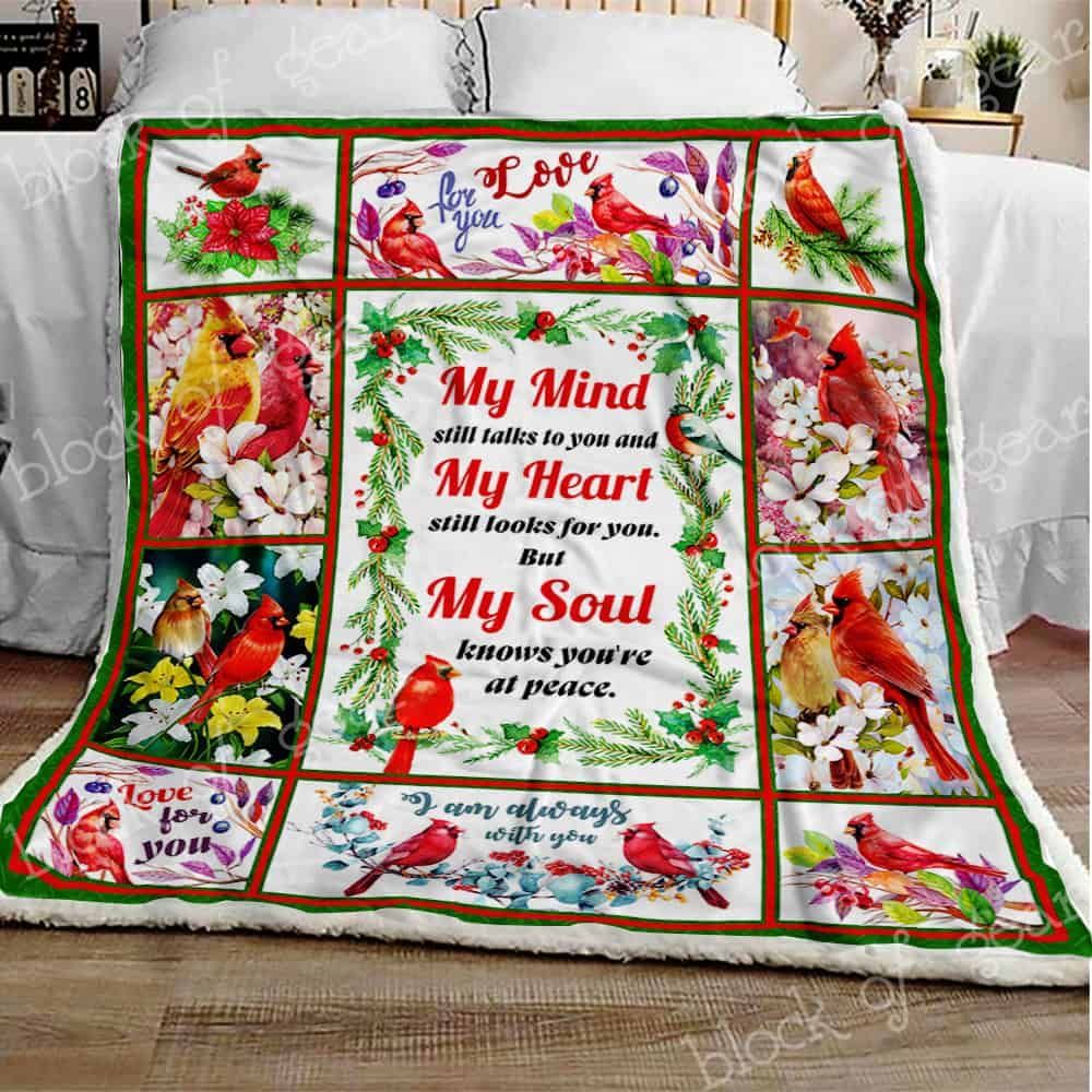 I Am Always With You Cardinal Fleece Blanket