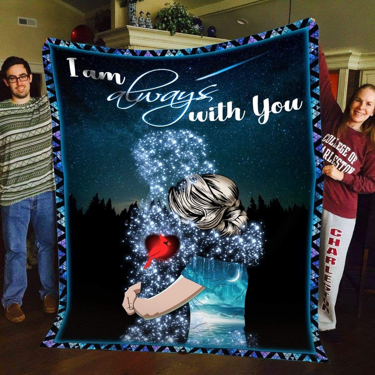 I Am Always With You Cardinal Fleece Blanket