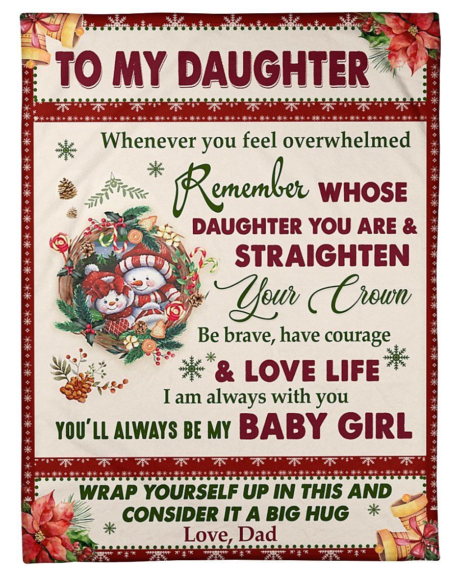 I Am Always With You Dad To Daughter Fleece Blanket Fleece Blanket