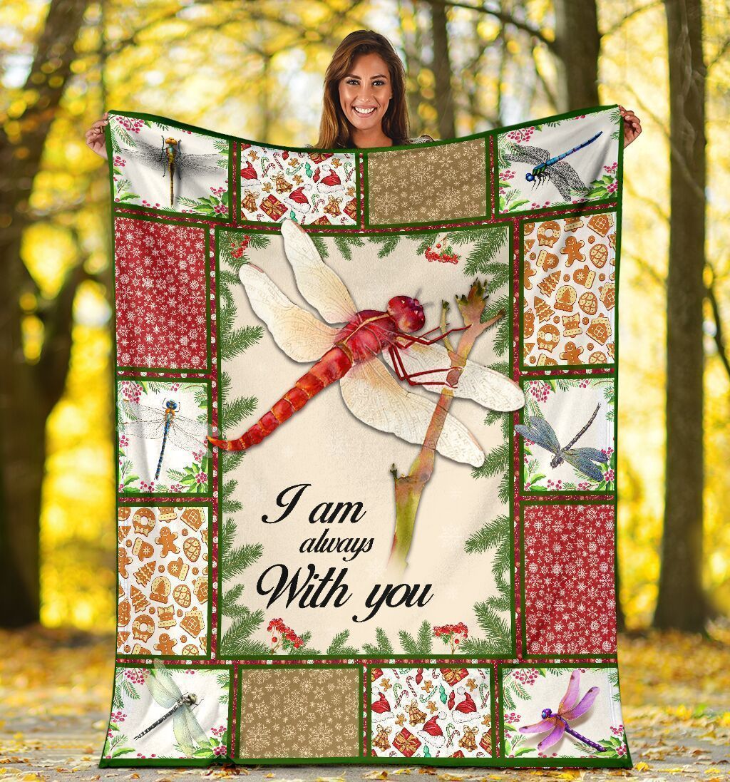I Am Always With You Dragonfly Dragonflies Lover Soft Fleece Blanket