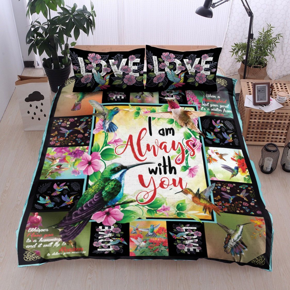 I Am Always With You Hummingbird Bedding Set