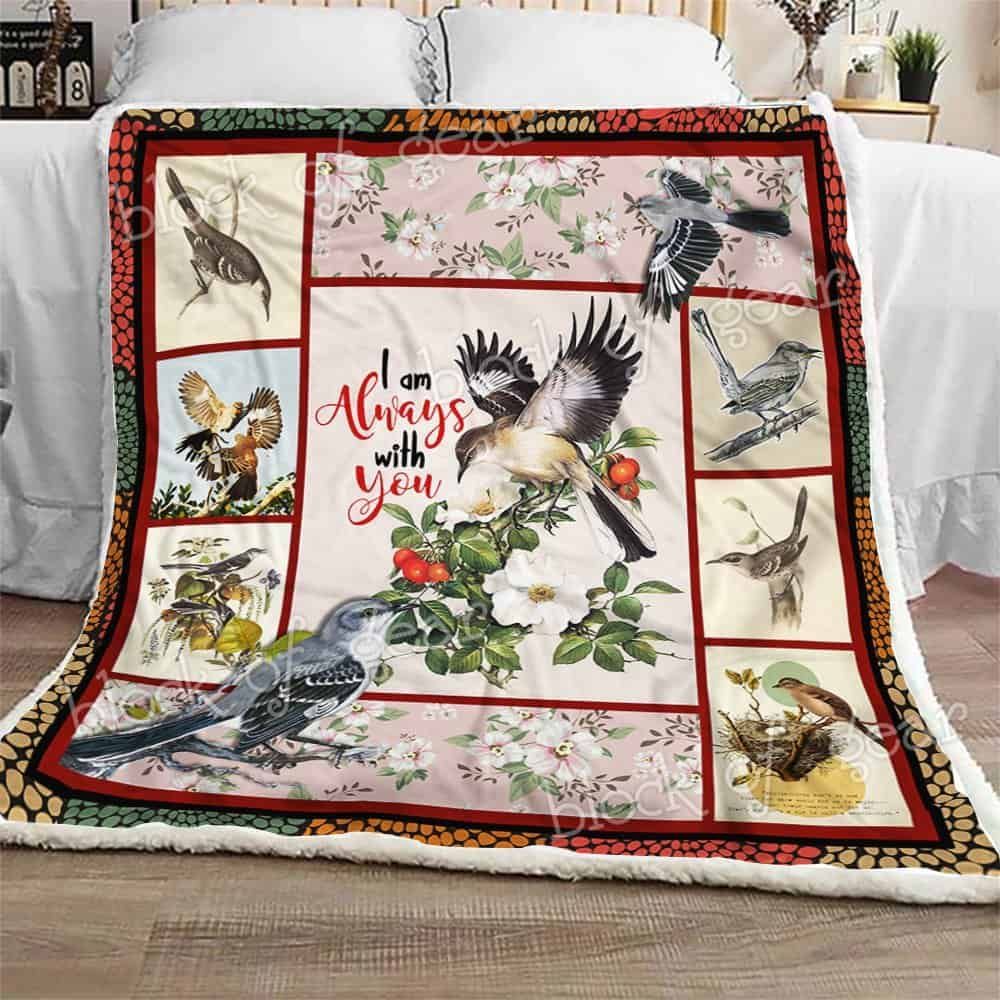 I Am Always With You Mockingbird Fleece Blanket