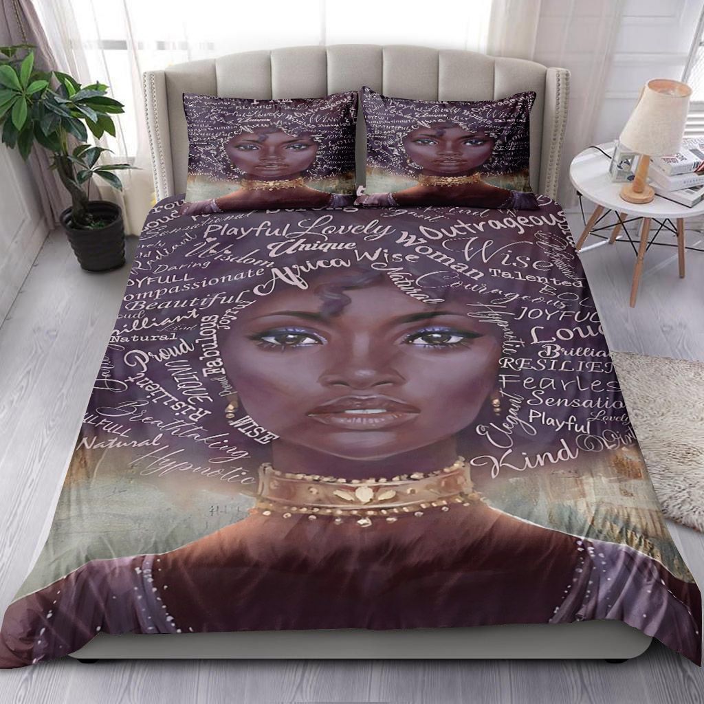 I Am Black Girl Strong Bedding Set
