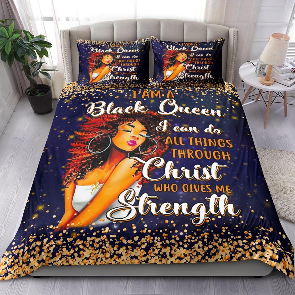 I Am Black Women Bedding Set