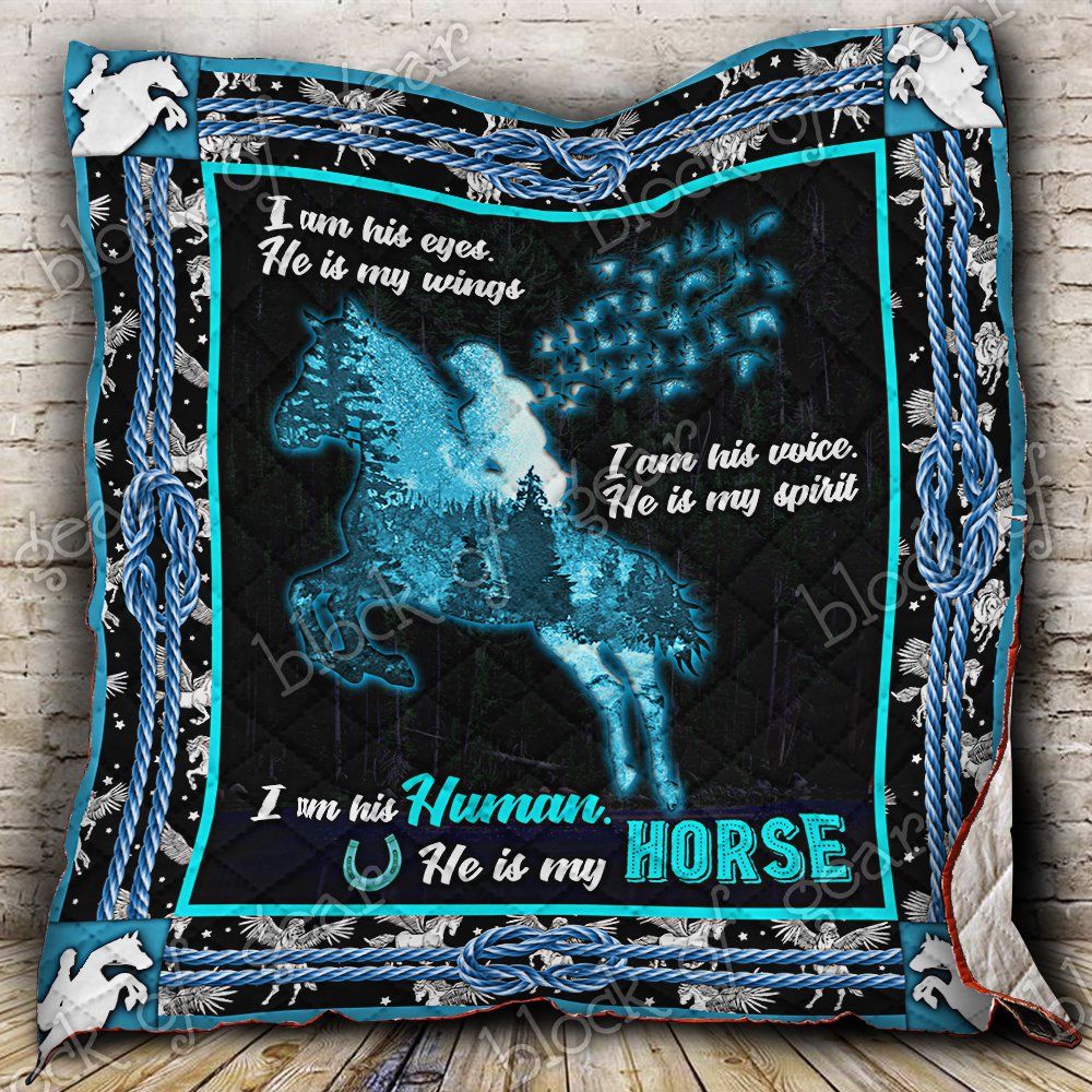 I Am His Human He Is My Horse Quilt P184 Dhc11123394Dd